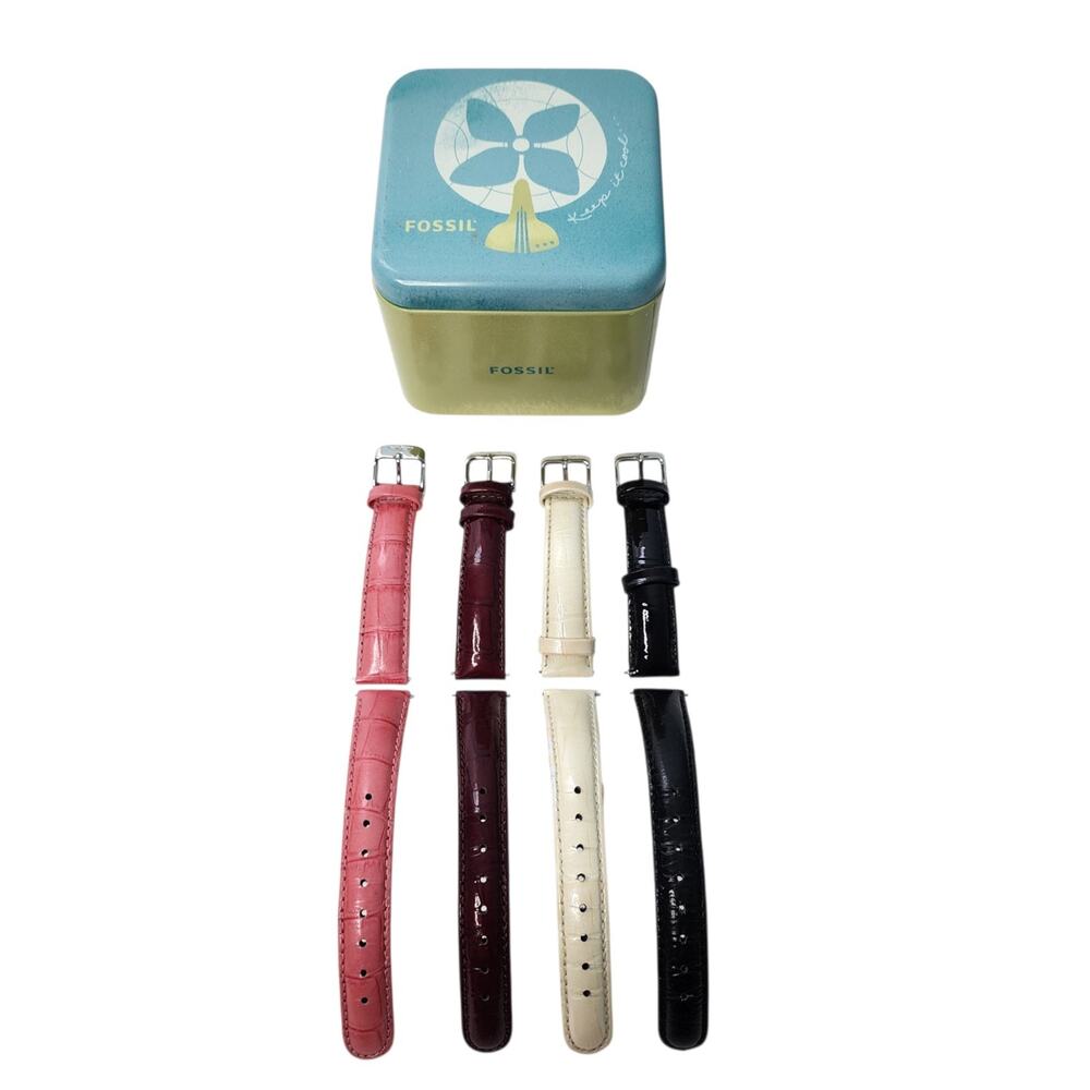 Invicta Women's 16 mm Watch Bands Only Set Of 4 In Fossil Tin